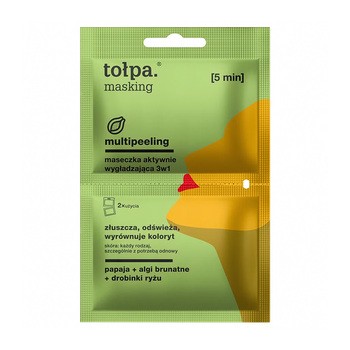 Tołpa masking, Maseczka aktywnie wygładzająca multipeeling 3w1, 2 x 5 ml