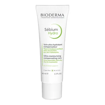 Bioderma Sebium Hydra, nawilżający krem do skóry tłustej i ze skłonnością do trądziku, 40 ml