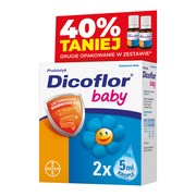 Dicoflor Baby, krople, 5 ml x 2 opakowania