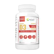 Wish Witamina D3 4000IU 100 mcg + Prebiotyk, kapsułki, 120 szt.