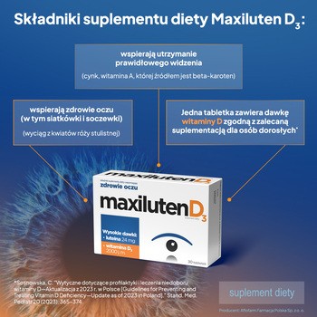 Maxiluten D3, tabletki, 30 szt.