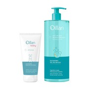Zestaw Oillan, olejkowy żel do mycia, 400 ml + Baby, ochronne mleczko do ciała, 100 ml