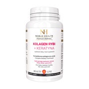 Noble Health Kolagen rybi + keratyna, kapsułki, 60 szt.
