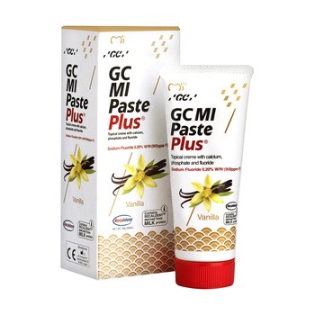 GC Mi Paste Plus Vanilla, płynne szkliwo z fluorem, smak waniliowy, 35 ml