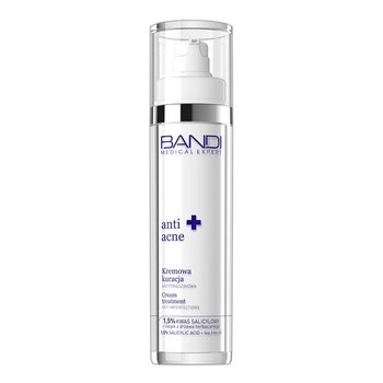 Bandi Medical Expert Anti-Acne, kremowa kuracja antytrądzikowa 1,5% kwas salicylowy + olejek z drzewa herbacianego 50 ml