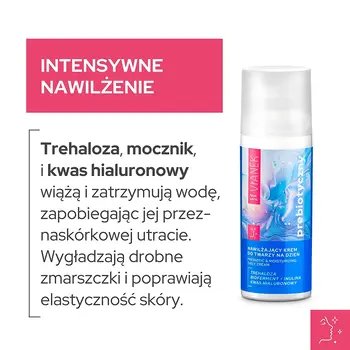 Vianek, prebiotyczny nawilżający krem do twarzy na dzień, 50 ml