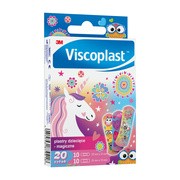 Viscoplast Plastry Magiczne, dekorowane plastry dla dzieci, 2 rozmiary, 20 szt.