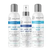 Zestaw Promocyjny Delpos, szampon, 200 ml + maska do włosów, 200 ml + płyn do skóry głowy, 150 ml