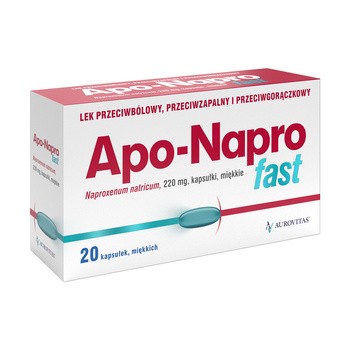 Apo-Napro Fast, 220 mg, kapsułki miękkie, 20 szt