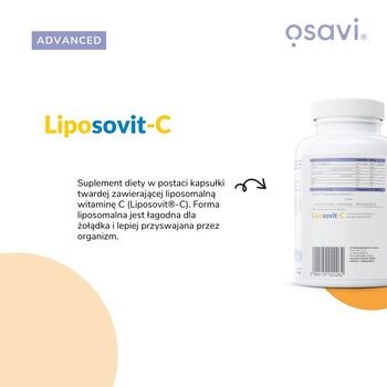 Osavi Liposomalna witamina C 1000 mg, kapsułki twarde, 120 szt.
