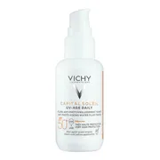 Vichy Capital Soleil, fluid koloryzujący przeciw fotostarzeniu się skóry SPF 50+, tinted, 40 ml
