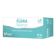 Vetfood Flora Balance, synbiotyk wspierający mikroflorę jelitową psów i kotów, kapsułki, 120 szt.