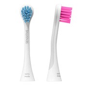 Curaprox Hydrosonic Sensitive Duo, główki szczoteczki sonicznej, niebieska i różowa, 2 szt.