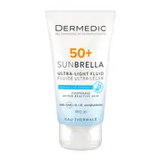 Dermedic Sunbrella, ultralekki krem ochronny SPF 50+ dla skóry naczyniowej i nadreaktywnej, 40 ml