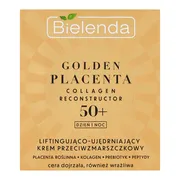 Bielenda Golden Placenta Collagen Reconstructor, liftingująco-ujędrniający krem przeciwzmarszczkowy 50+, 50 ml
