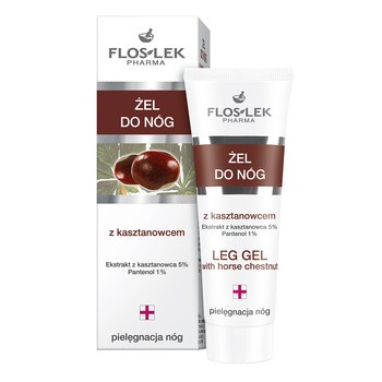 Flos-Lek Pharma, Pielęgnacja nóg, żel do nóg z kasztanowcem, 50 ml