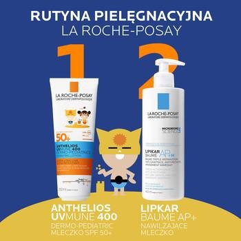 La Roche-Posay Anthelios UVMUNE 400 DP, nawilżające mleczko do twarzy i ciała dla dzieci, SPF 50+, 250 ml