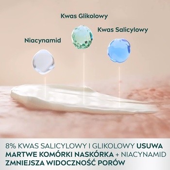 Nivea Derma Skin Clear, peeling złuszczający na noc, 40 ml