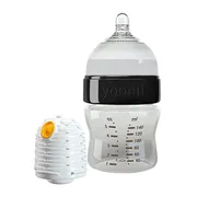 Yoomi, zestaw Black, butelka 140 ml + podgrzewacz, 1 szt.