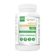 Wish Sulforafan + Prebiotyk Ekstrakt z kiełków brokułu, kapsułki, 60 szt.