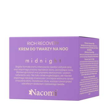 Nacomi Rich Recovery, krem do twarzy na noc Midnight, 40 ml