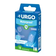 Urgo, Waterproof, wodoodporne plastry z opatrunkiem, 10 szt.