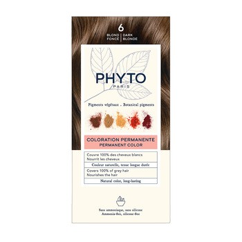 Phyto Color, farba do włosów, 6 ciemny blond, 1opakowanie