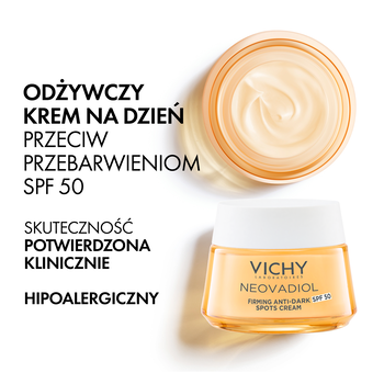 Vichy Neovadiol Magistral, odżywczy krem na dzień przeciw przebarwieniom SPF 50, 50 ml