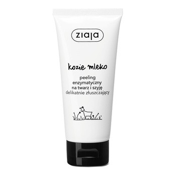 Ziaja Kozie Mleko, peeling enzymatyczny na twarz i szyję delikatnie złuszczający, 75 ml