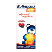 Rutinacea Junior, syrop, naturalne soki owocowe, 100 ml
