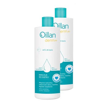 Zestaw 2 x Oillan Derm+, emulsja do kąpieli, 400 ml