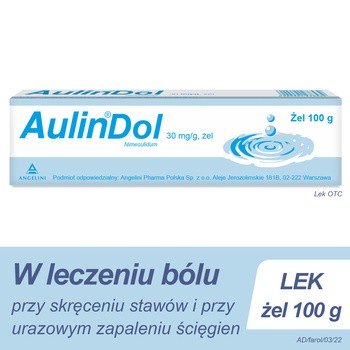 AulinDol, 30 mg/g, żel, 100 g, tuba