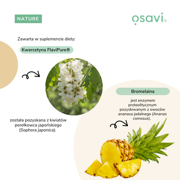 Osavi Kwercetyna z bromelainą, kapsułki twarde, 60 szt.