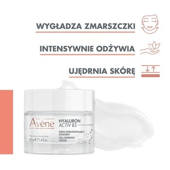 Avene Eau Thermale Hyaluron Active B3, krem odbudowujący komórki, 50 ml