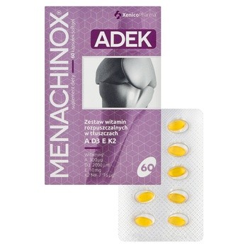 Menachinox ADEK, kapsułki miękkie, 60 szt.