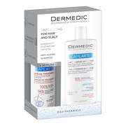 Zestaw Promocyjny Dermedic Capilarte, serum kuracja stymulująca wzrost włosów, 150 ml + Anti-Ageing szampon, 300 ml