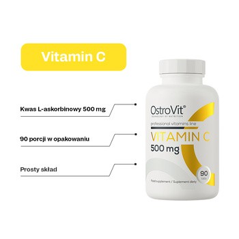 OstroVit Vitamin C 500, tabletki, 90 szt.