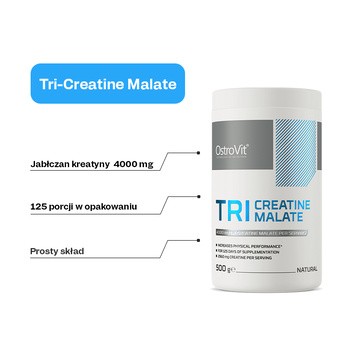 OstroVit Tri-Creatine Malate, proszek, 500 g