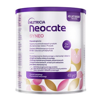 Neocate Syneo, proszek ,0 m+, 400 g