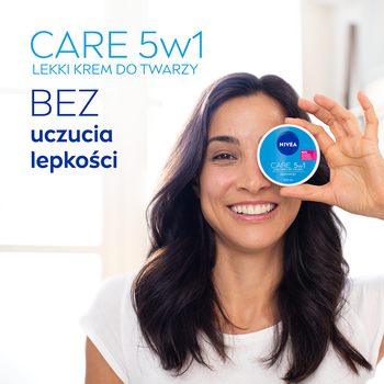 Nivea Care, lekki krem odżywczy do twarzy 5w1, 100 ml