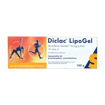 Diclac Lipogel, 10mg/g (1%), żel,(i.rów),InPh,Portug, 100 g