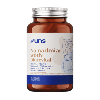 Uns Na nadmiar wody Diurevital, kapsułki, 60 szt.