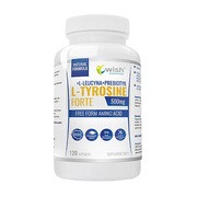Wish L-Tyrosine Forte 500mg + L-leucyna + Prebiotyk, kapsułki, 120szt.