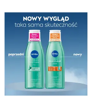 Nivea Derma Skin Clear, tonik normalizujący, 200 ml