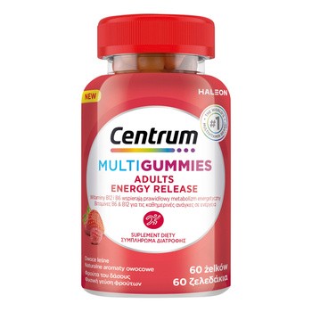 Centrum Multigummies Adults Energy Release, żelki, smak owoce leśne, 60 szt.
