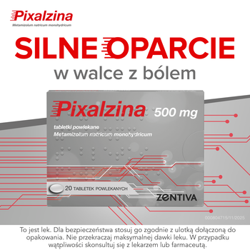 Pixalzina, 500 mg, tabletki powlekane, 20 szt.