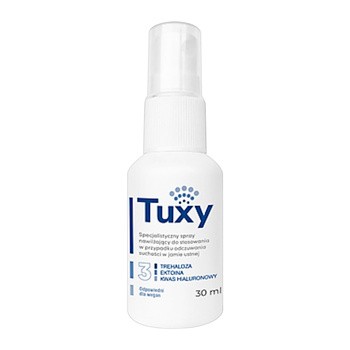 Tuxy, nawilżający spray do jamy ustnej, 30 ml