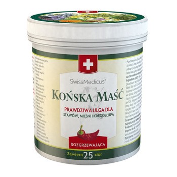 Herbamedicus, szwajcarska maść końska, rozgrzewająca, 150 ml