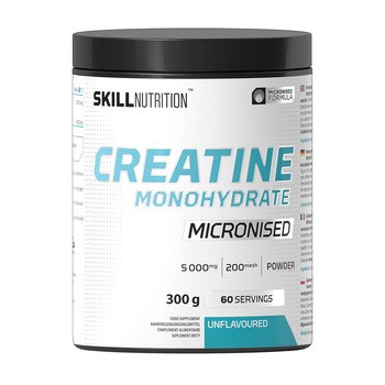 Skill Nutrition Micronised Creatine Monohydrate, proszek, bezsmakowy, 300 g