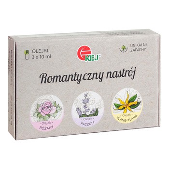 Kej, zestaw olejków eterycznych romantyczny nastrój, 3 x 10 ml